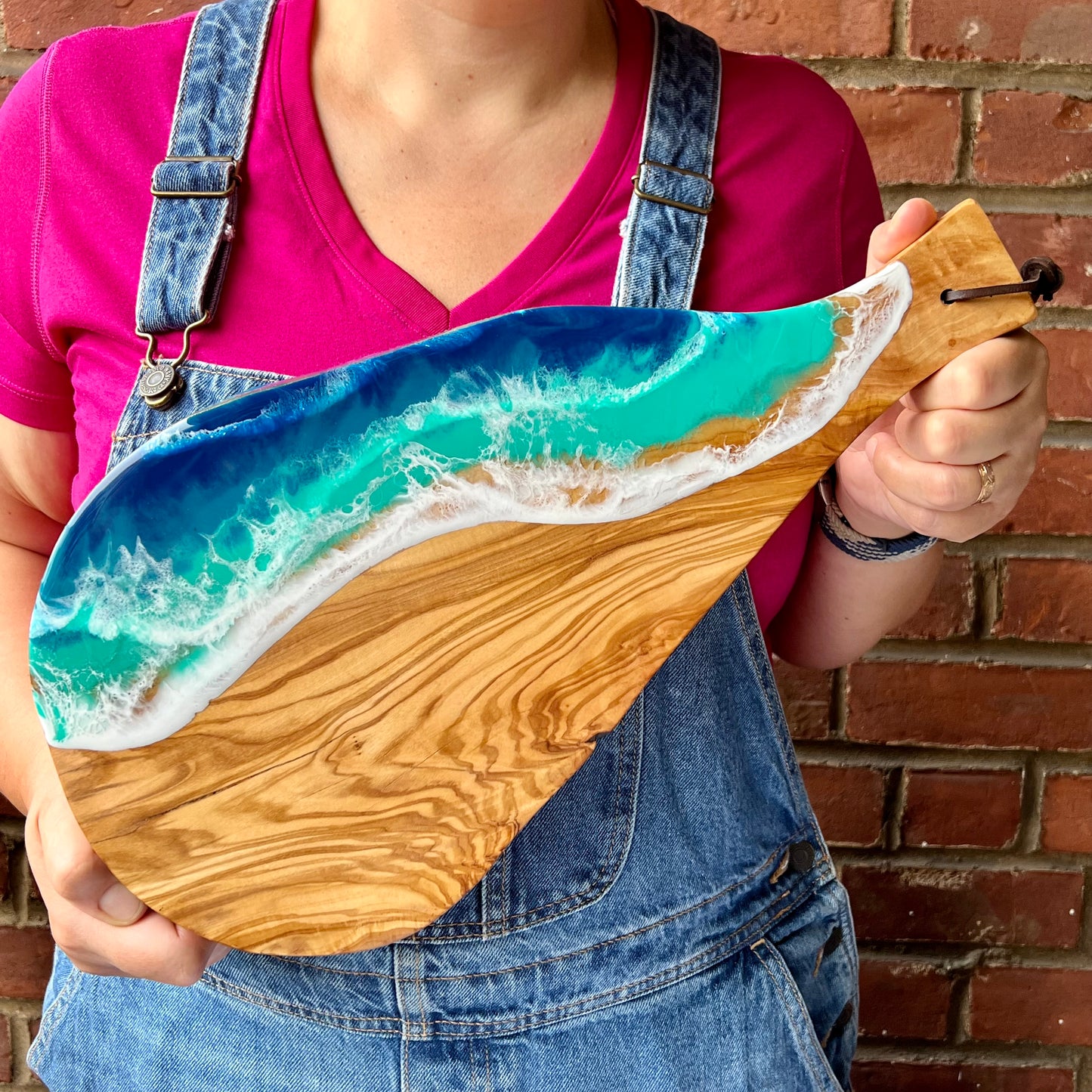 Olive Wood Ocean Wave Cheeseboards